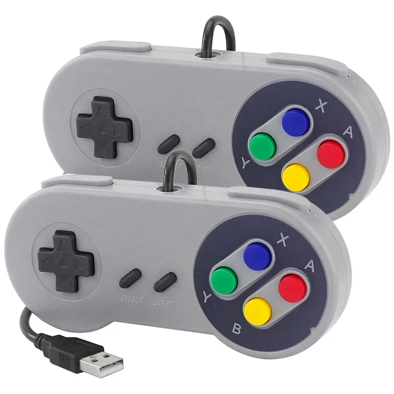 Retro Gaming Windows - Kabelgebundener USB-Gamepad Retro-Gaming-Joystick-Controller für Linux-Spiele PC