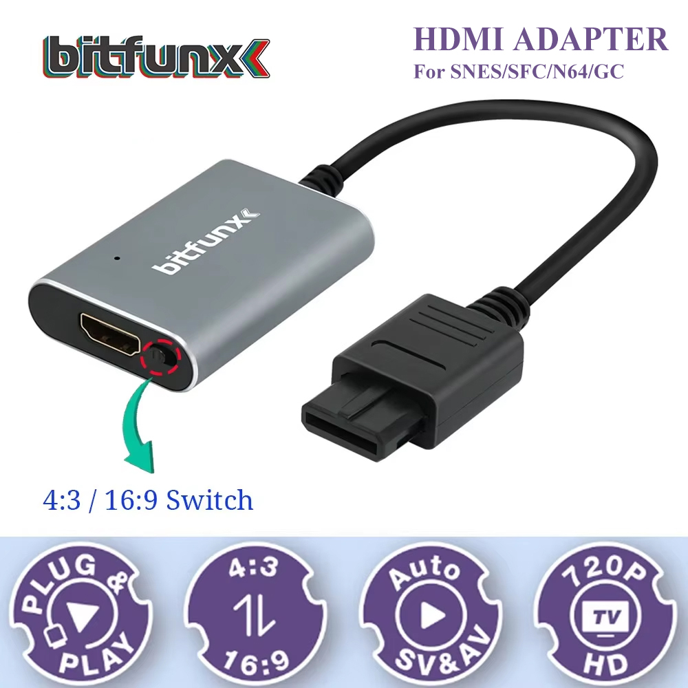 Retro Gaming Hub - Bitfunx 720P Svideo / AV zu