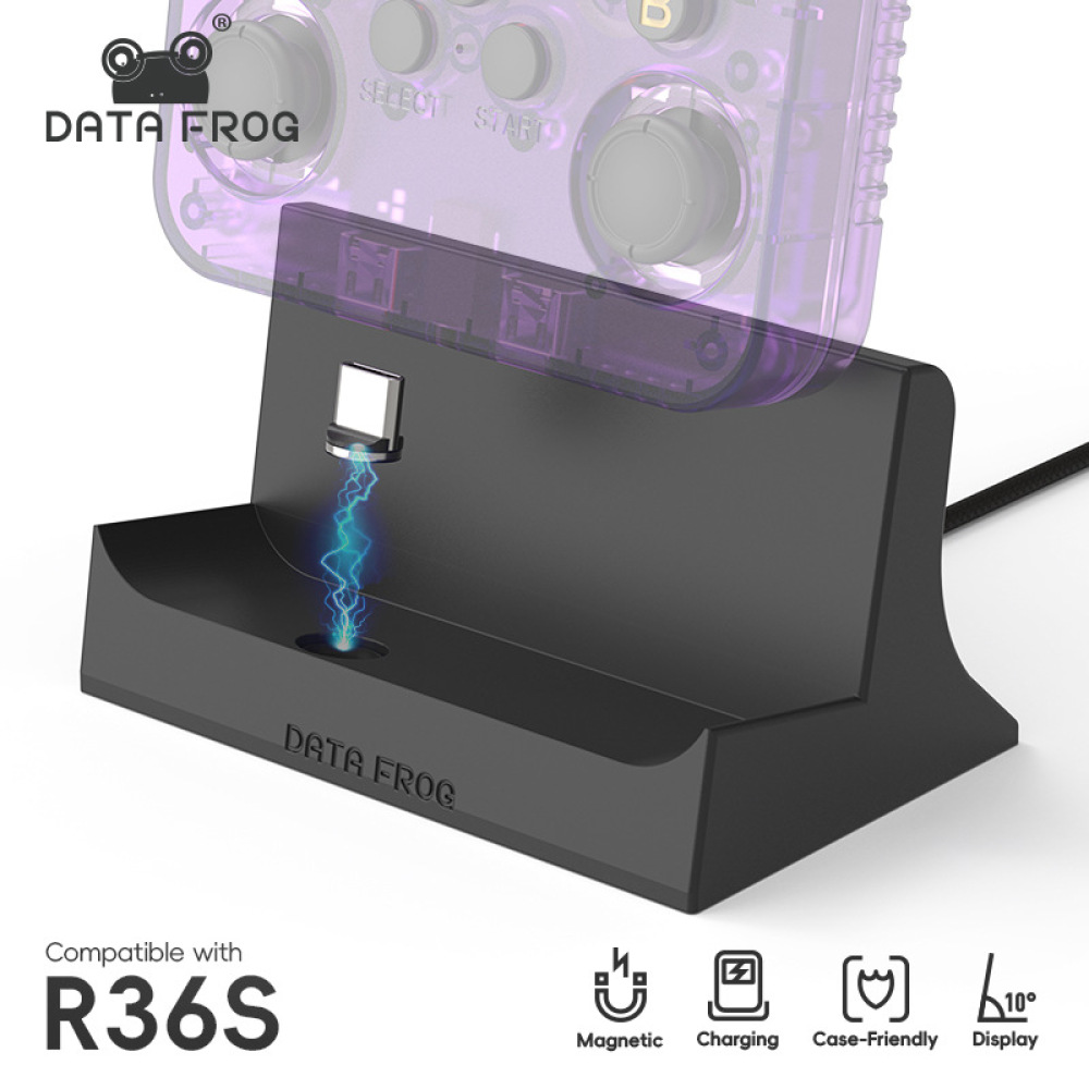 Retro Gaming R36S - R36S Gaming-Konsole Magnetische Ladestation Typ C