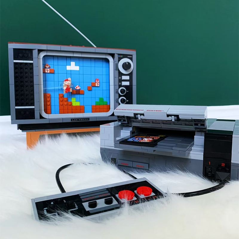 Retro Gaming Lego - Ideas Super NES TV-Spielkonsole Modell Moc