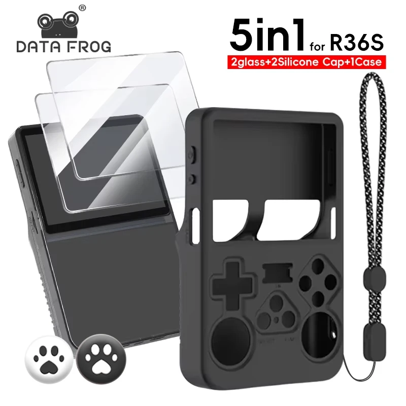 Retro Gaming R36S - DATA FROG Silikon-Schutzhülle für R36S Retro-Spielkonsole