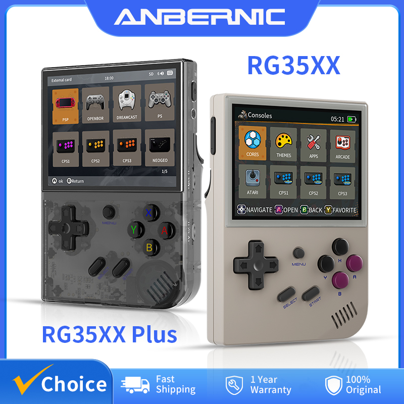Retro Gaming Hub - ANBERNIC RG35XX Plus/RG35XX Retro-Handheld-Spielekonsole, 3,5 Zoll