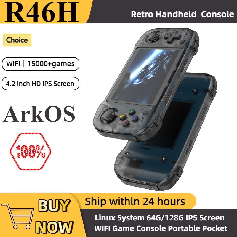 Retro Gaming R36S - R46H Retro Spielkonsole Handheld 1024*768 4,2