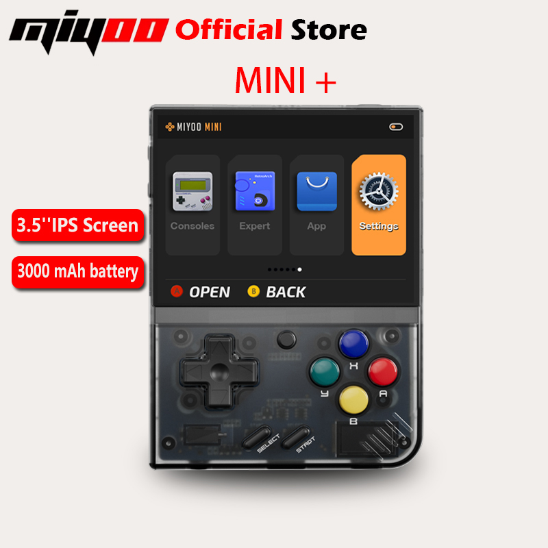 Retro Gaming Usb - MIYOO Mini Plus Tragbare Retro-Handspielkonsole 3,5-Zoll-IPS-HD-Bildschirm
