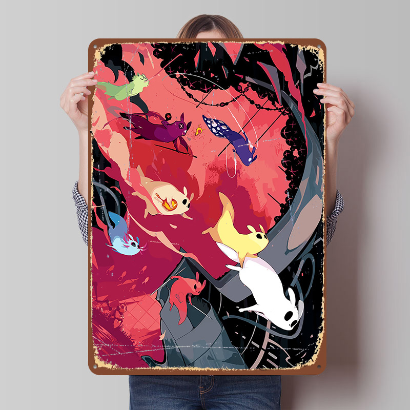 World Of Retro Gaming - Rain World Metallposter, personalisierte Wandkunst, Retro-Vintage-Blechschilder