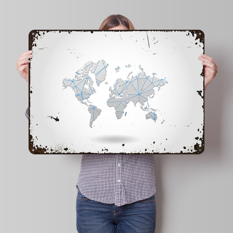 Weltkarte Blechposter Maßgefer – World Of Retro Gaming Bewertung und Preis