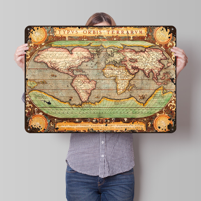 Alte Weltkarte als Druckposter – World Of Retro Gaming Bewertung und Preis