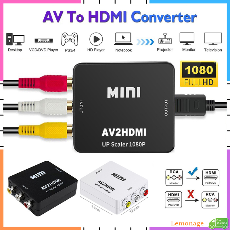 AV RCA zu HDMI Konverter 1080P – Retro Gaming And Projector Bewertung und Preis