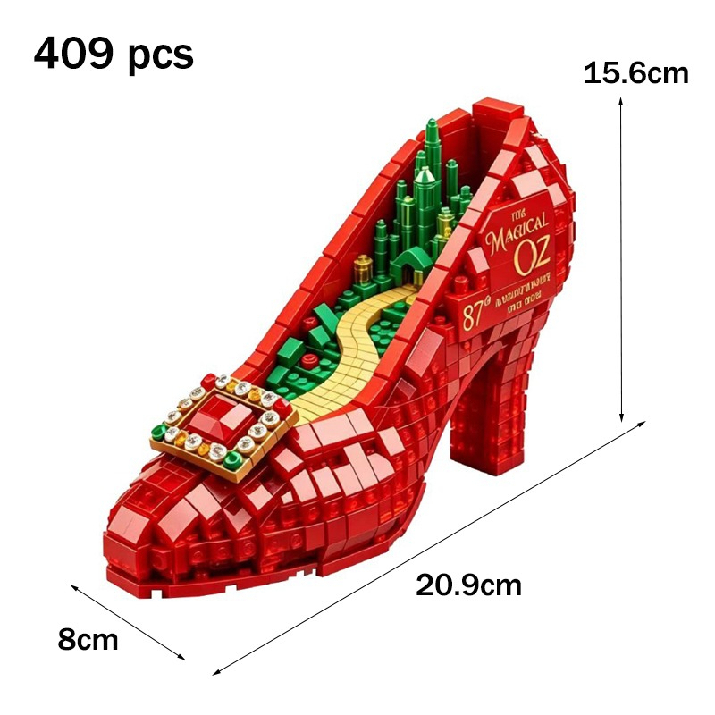Rubinrote High-Heel-Schuhe Bau – Retro Gaming Lego Bewertung und Preis